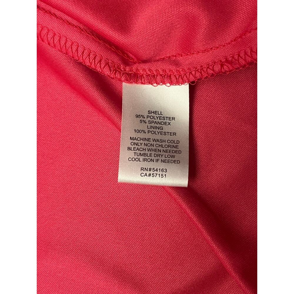 Jessica Simpson Pink Crisscross Back V-Neck Sleeveless Fit & Flare Dress Sz 8 - Picture 11 of 13